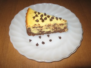 chocolate chip cheesecake